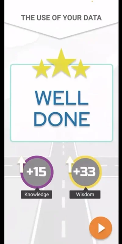CCL leadership app gamification screen showing points earned for completing a module